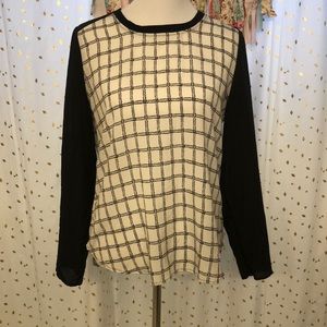 Black and white blouse, old navy size M.